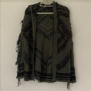 Free People Zip Up Sweater